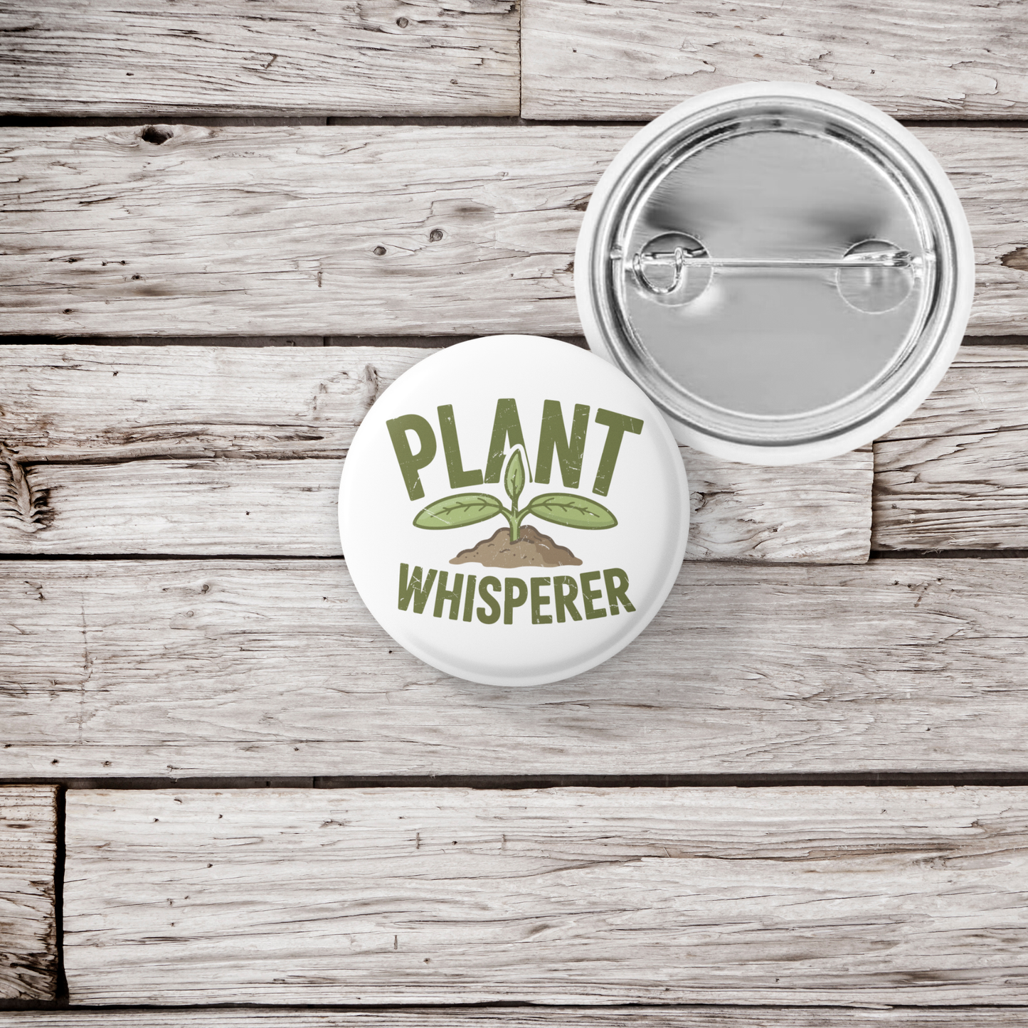 Plant Whisperer Pin Back Button, Magnet