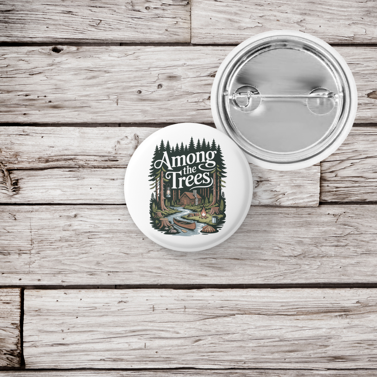 Among The Trees Pin Back Button, Magnet