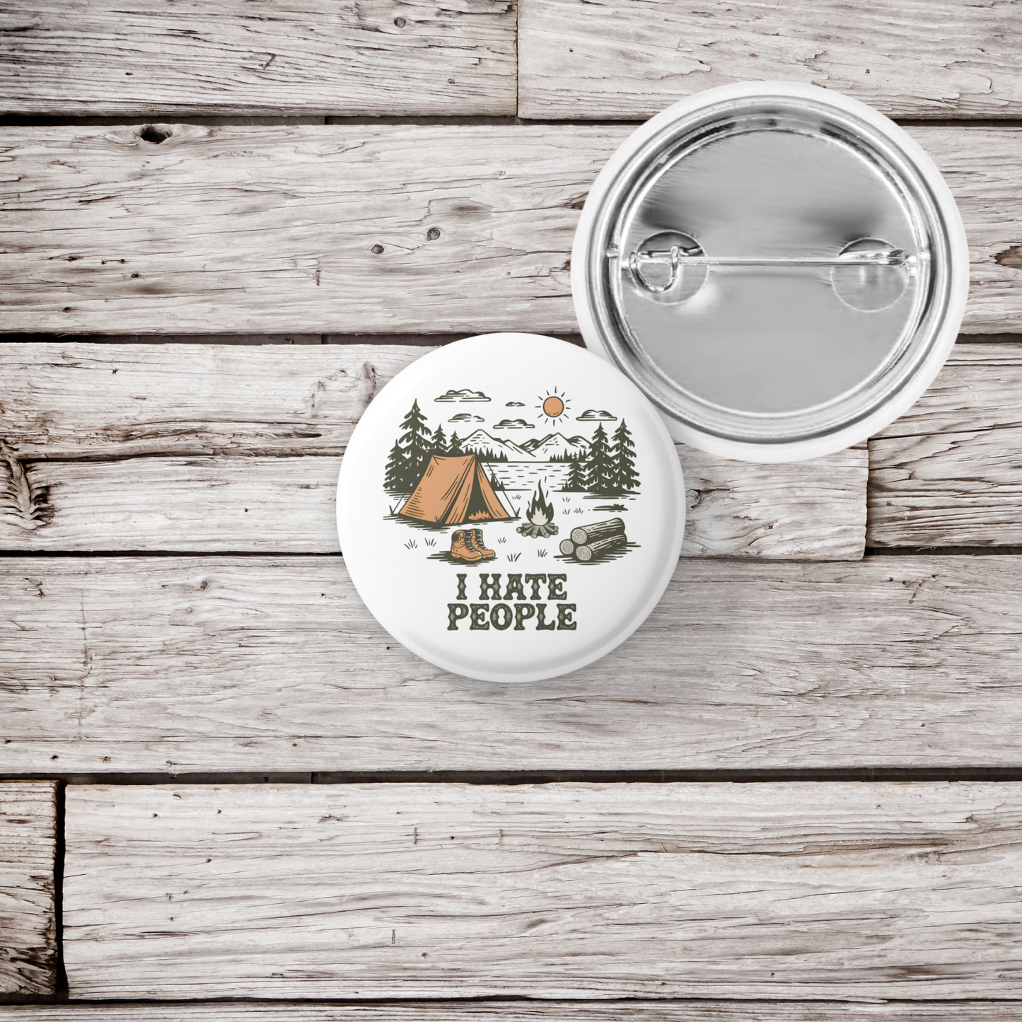 I Hate People Pin Back Button, Magnet