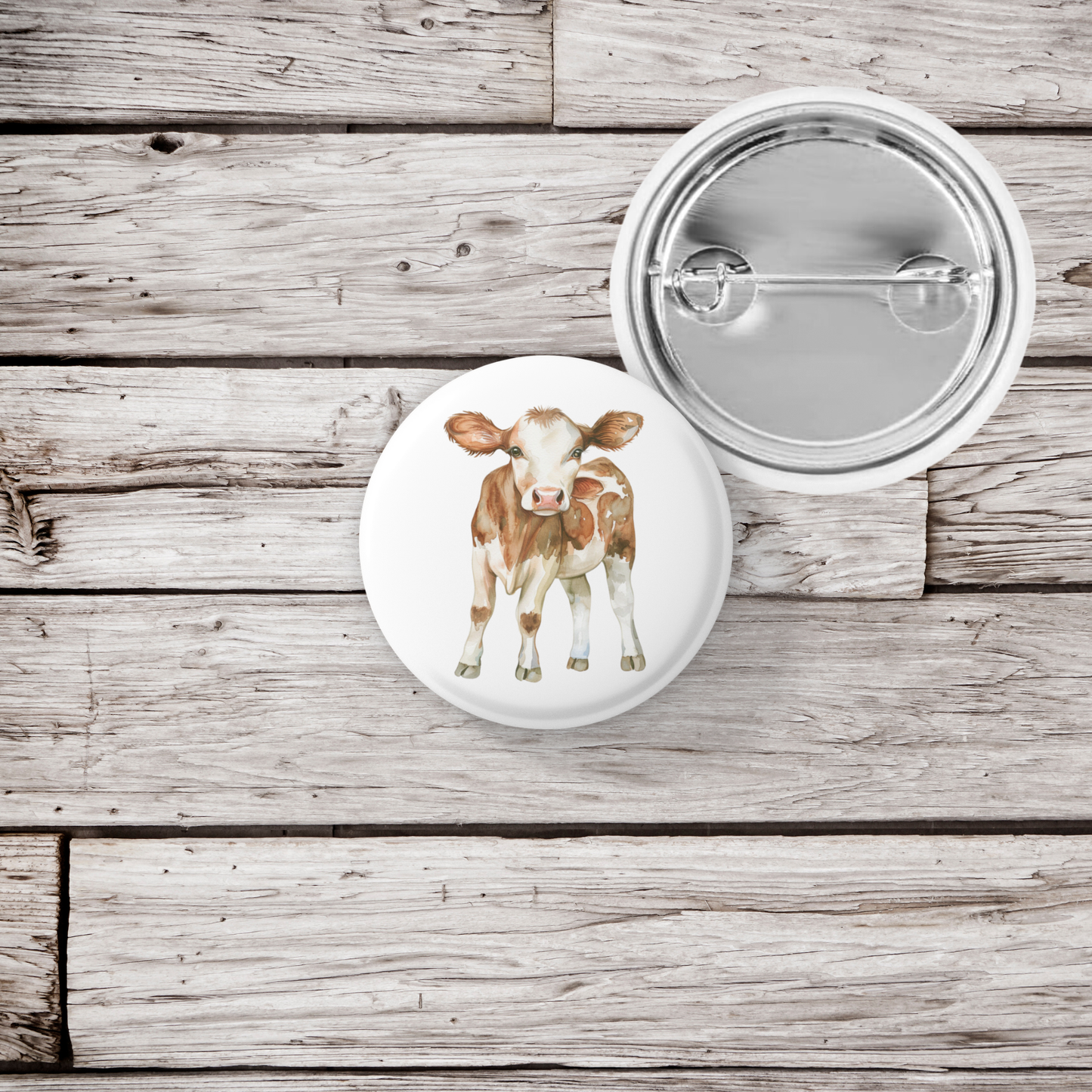 Calf Pin Back Button, Magnet
