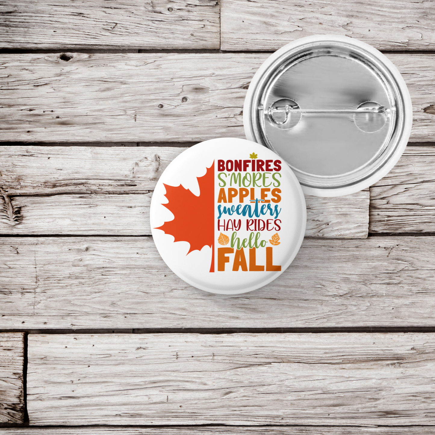 Fall Pin Back Button, Magnet, Keychain