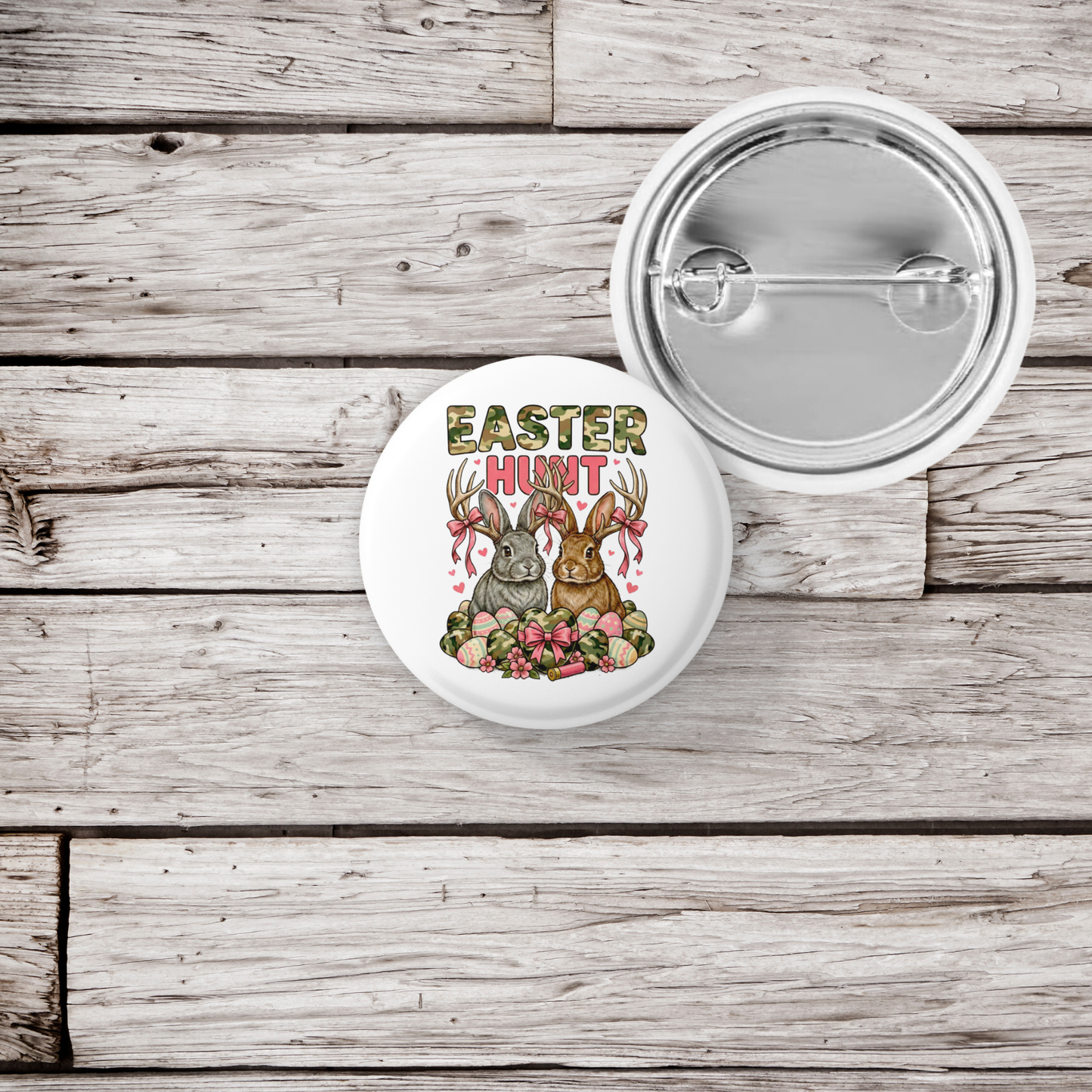 Easter Hunt Pin Back Button, Magnet