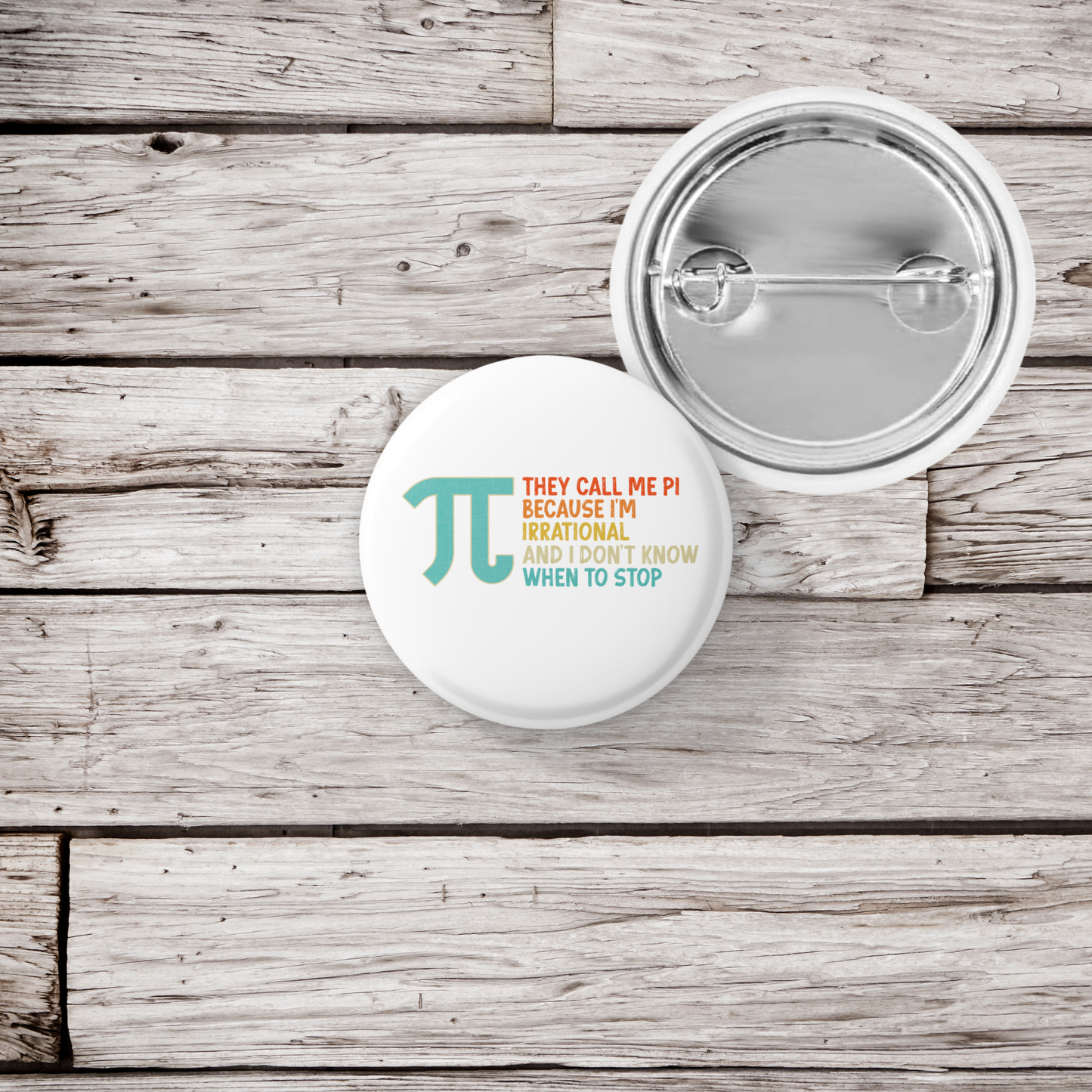 Pi Pin Back Button, Magnet