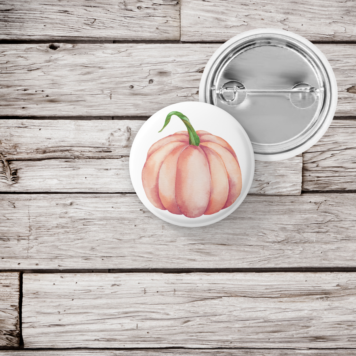 Pumpkin Pin Back Button, Magnet