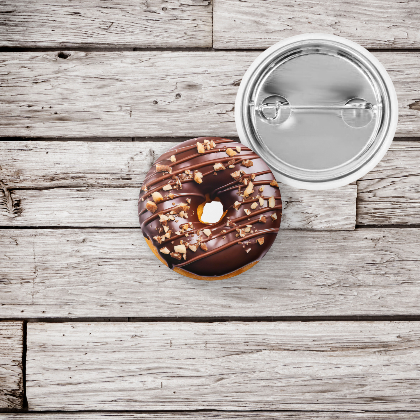 Doughnut Pin Back Button, Magnet