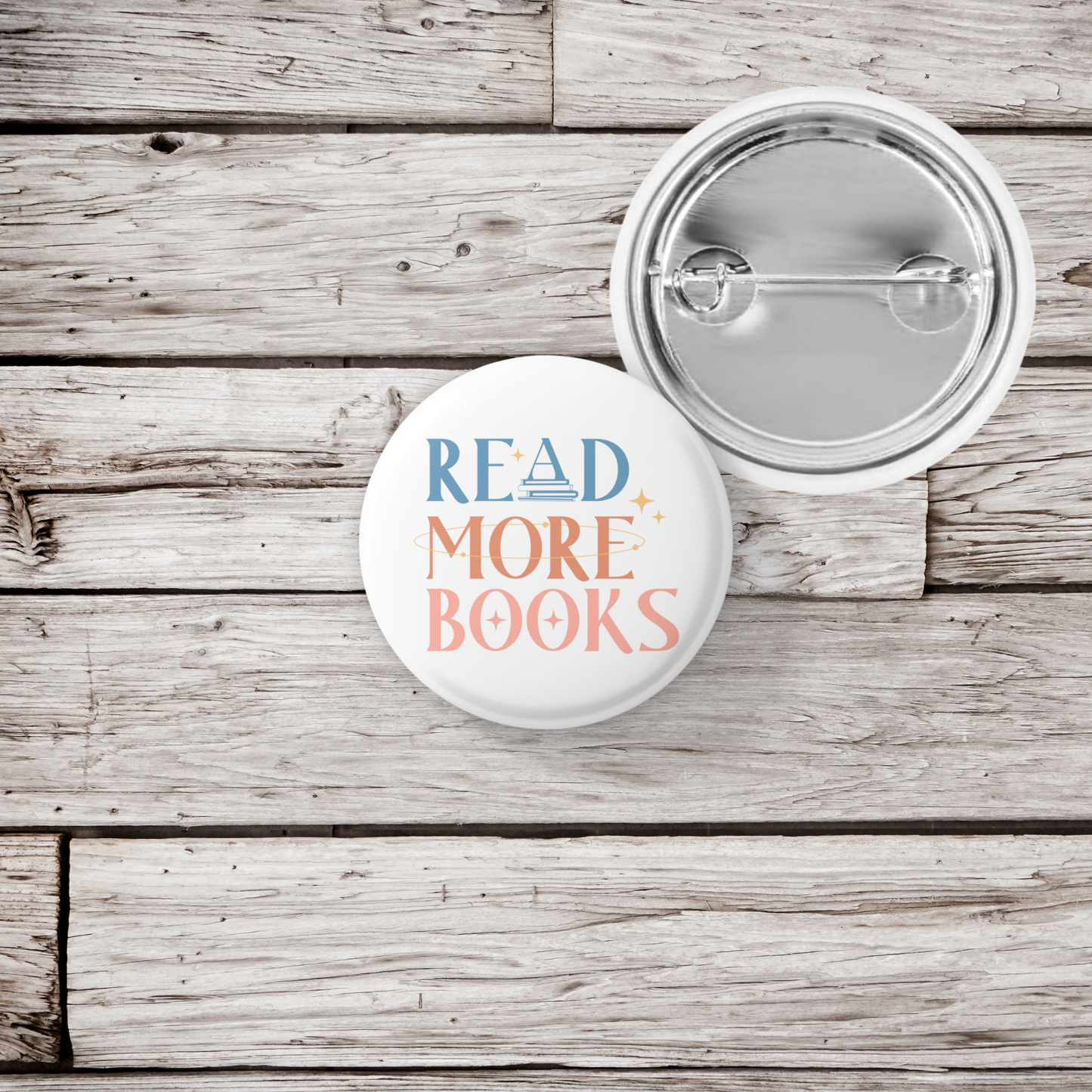 Read More Books Pin Back Button, Magnet