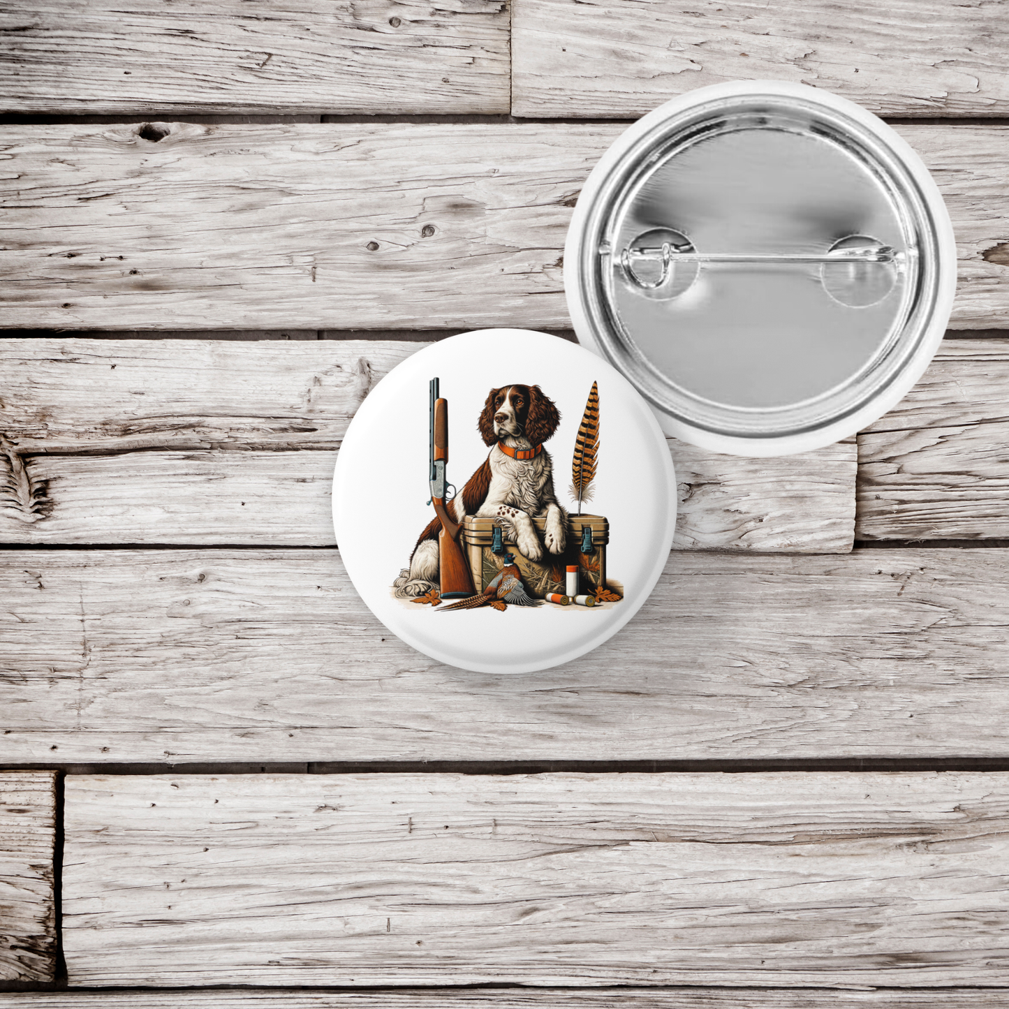 Hunting Dog Pin Back Button, Magnet