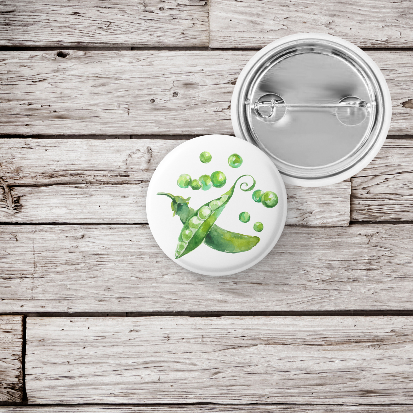 Peas Pin Back Button, Magnet