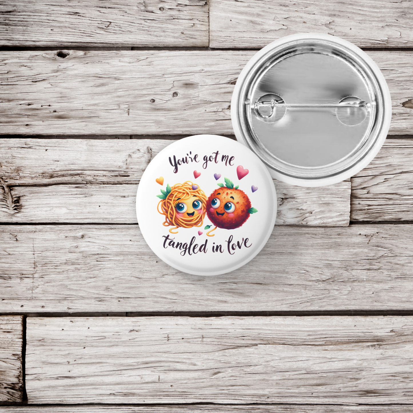 You've Got Me Tangled Pin Back Button, Magnet