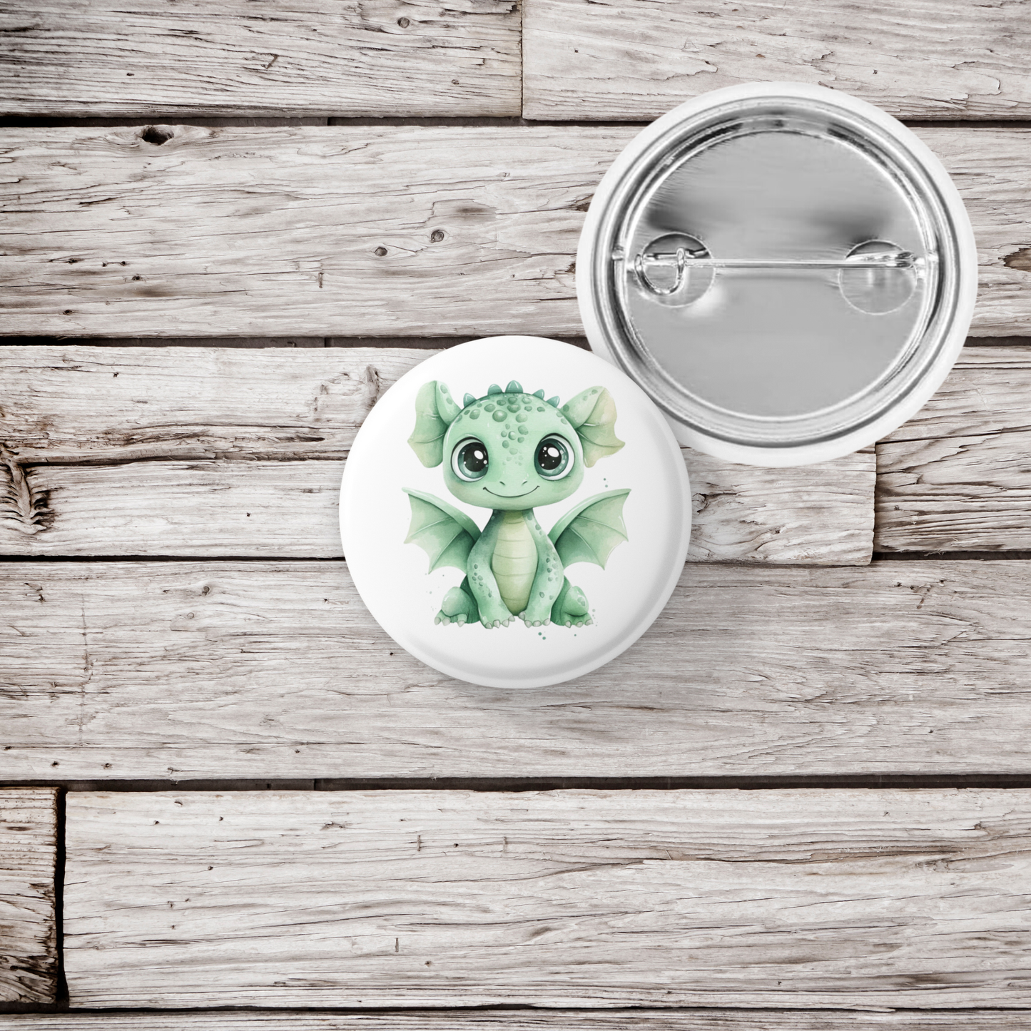 Dragon Pin Back Button, Magnet