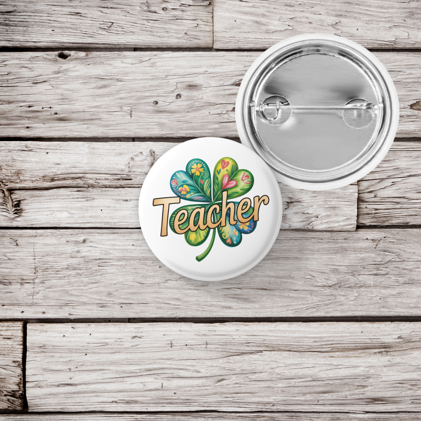 Teacher Pin Back Button, Magnet
