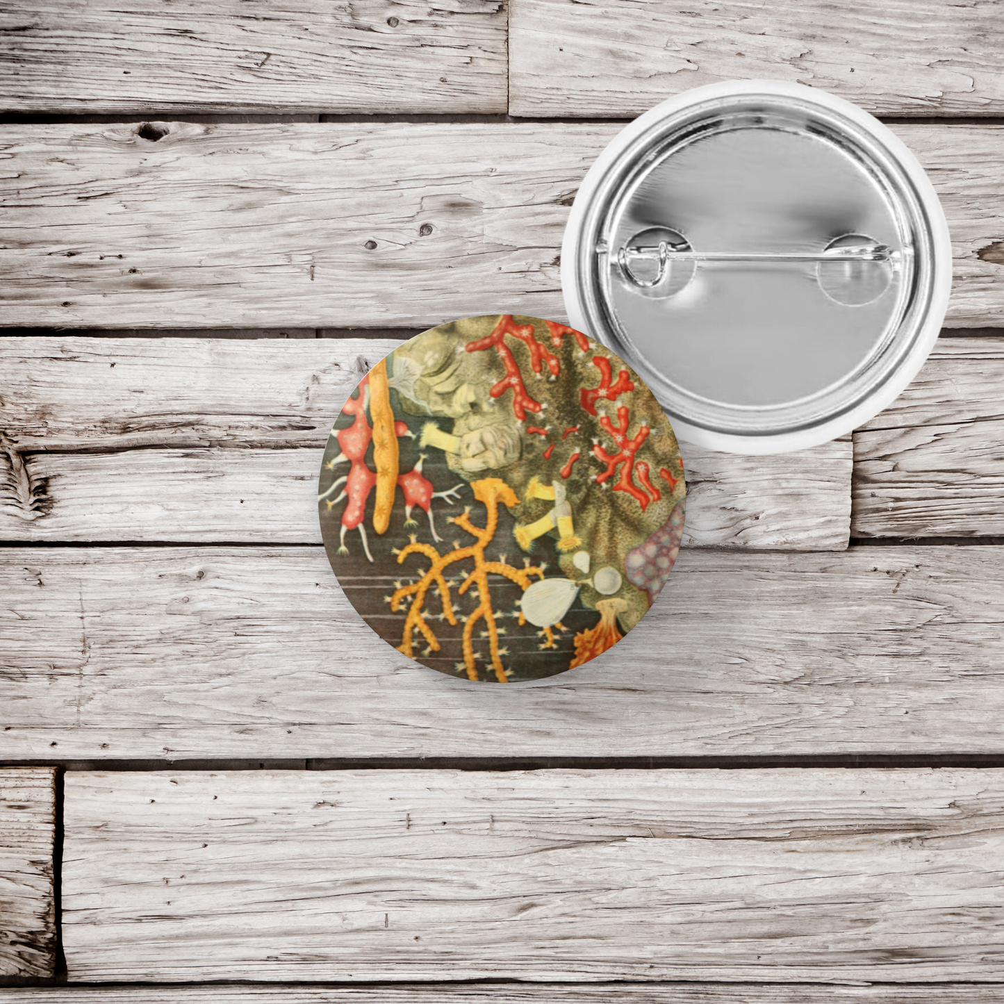 Reef Pin Back Button, Magnet, Keychain