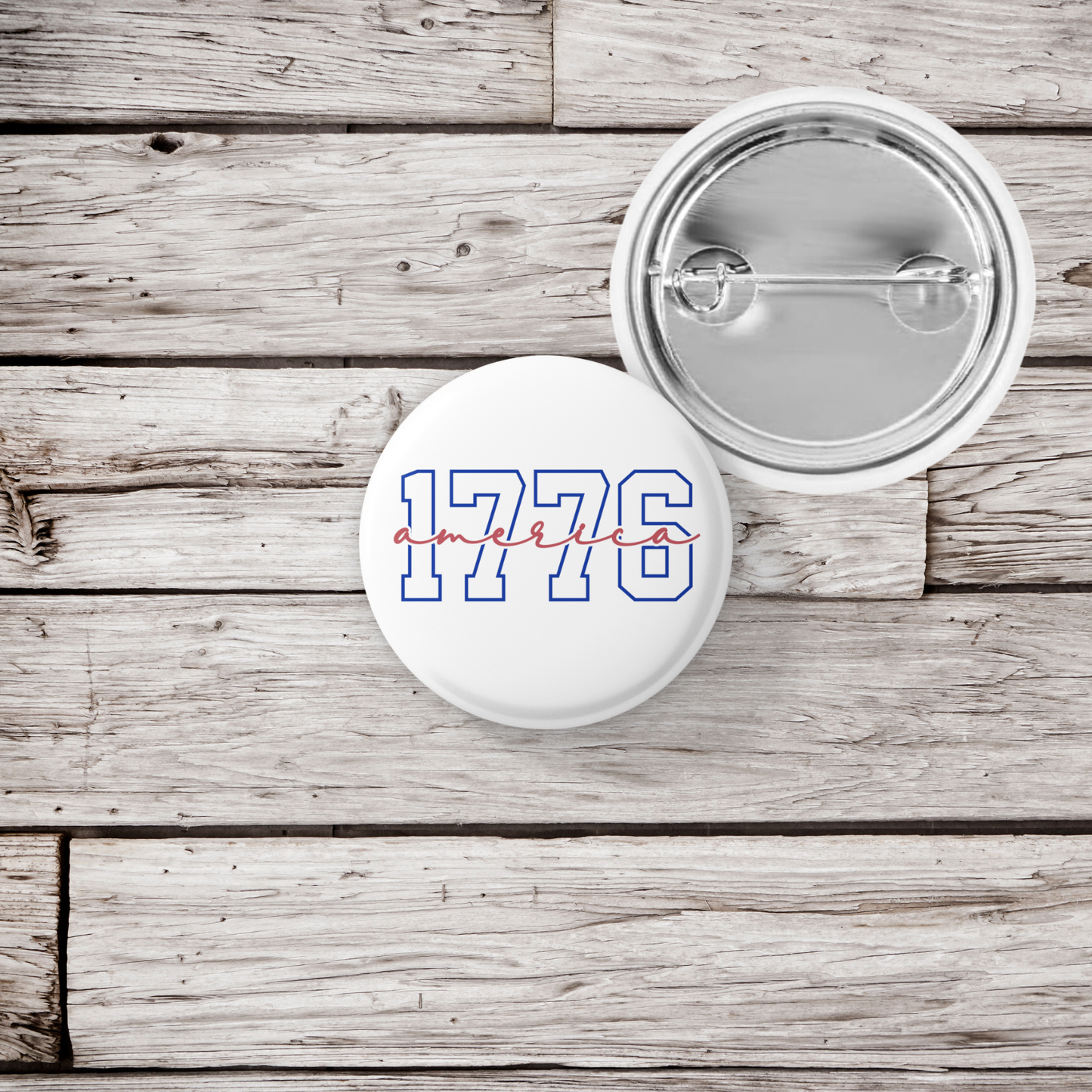 1776 America Pin Back Button, Magnet