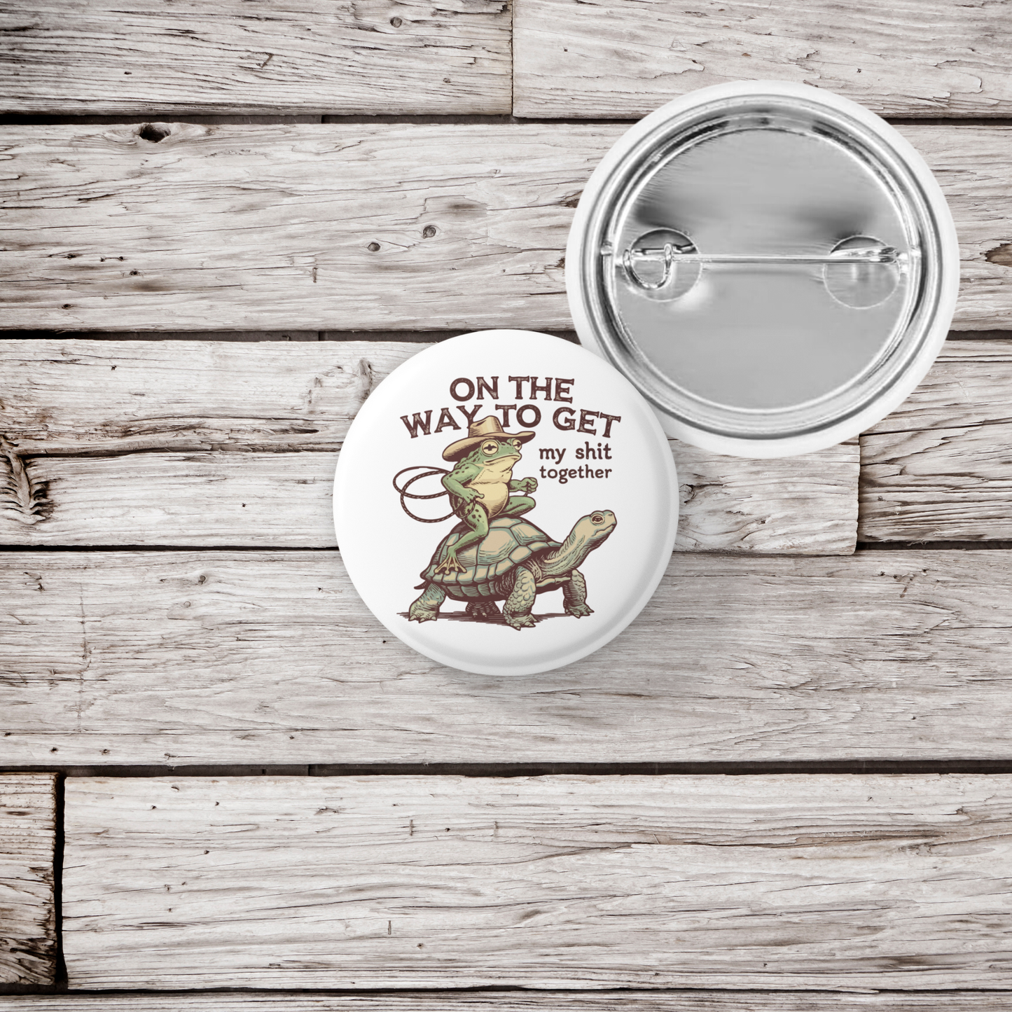 On The Way To Get Pin Back Button, Magnet