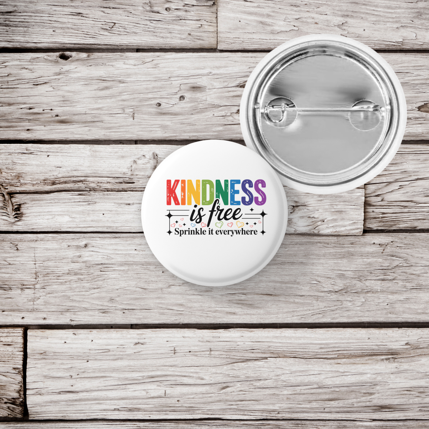Kindness Is Free Pin Back Button, Magnet