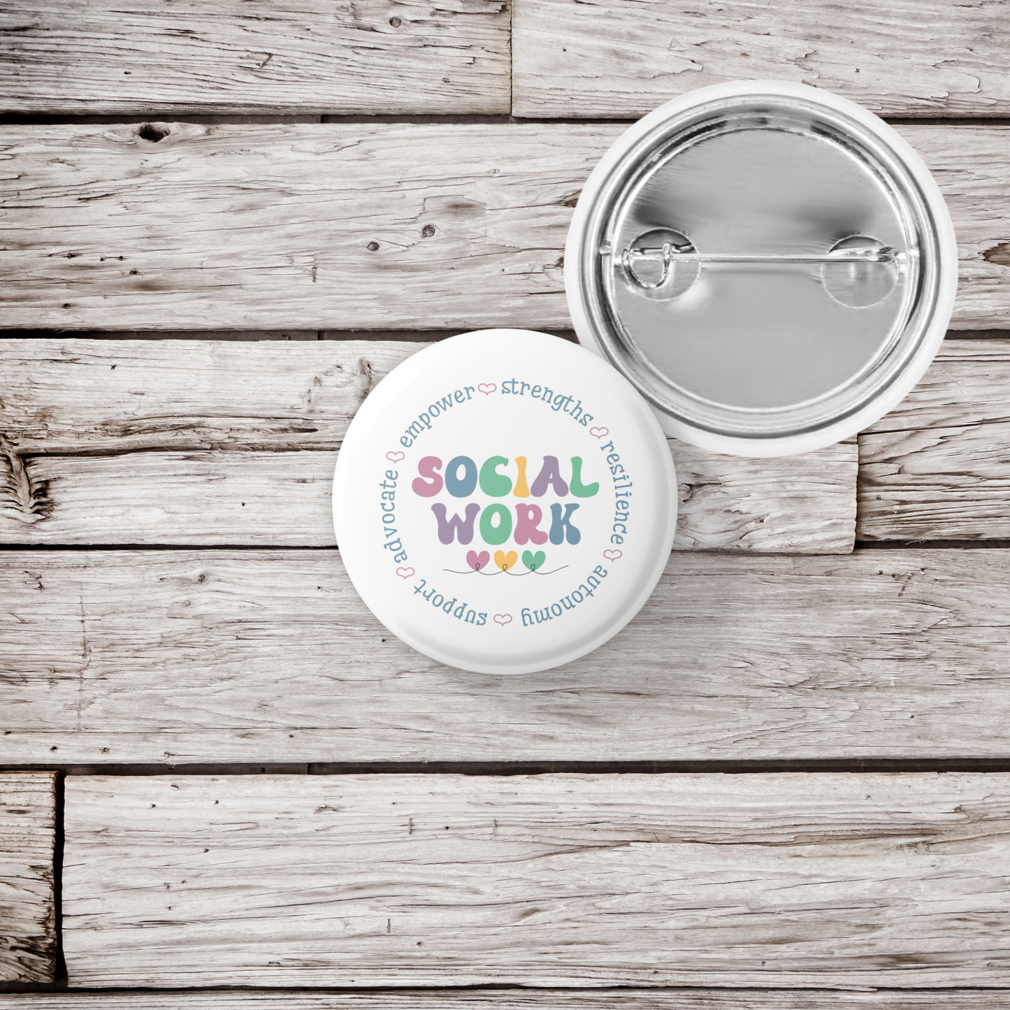 Social Work Pin Back Button, Magnet