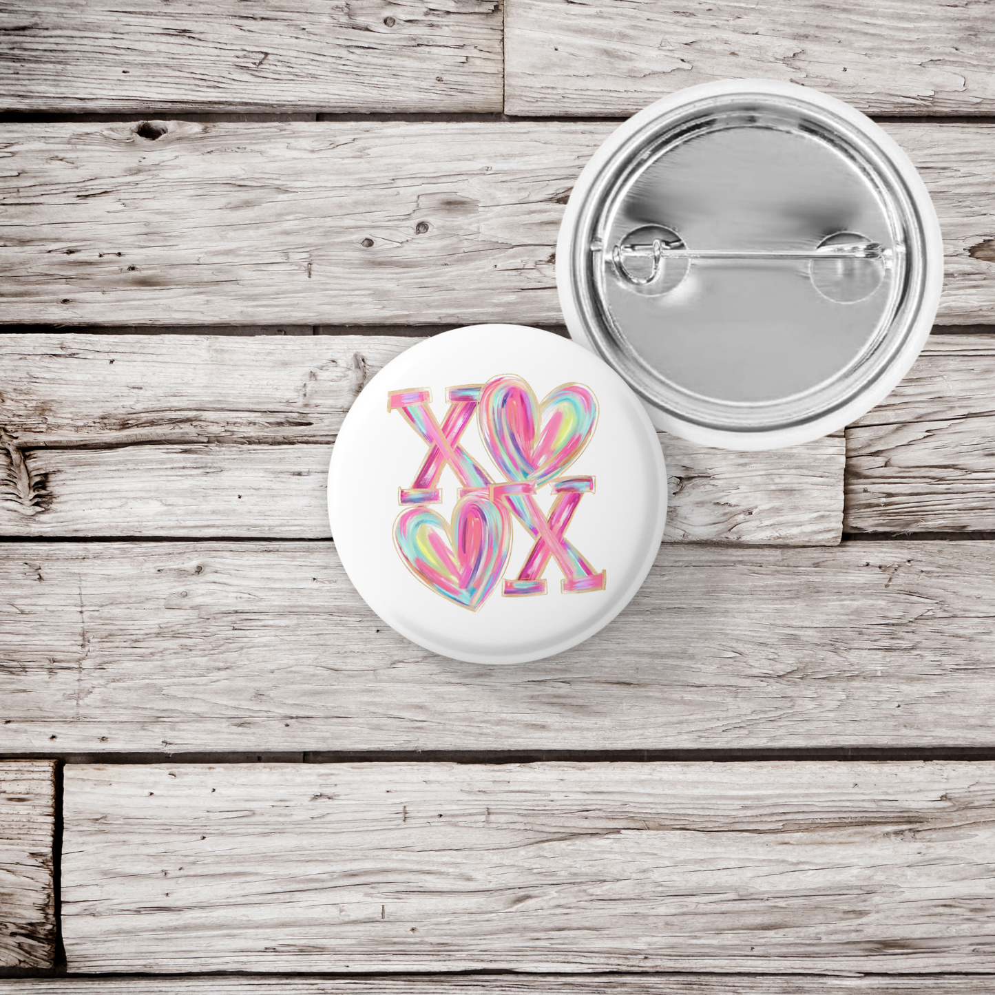 XOXO Pin Back Button, Magnet