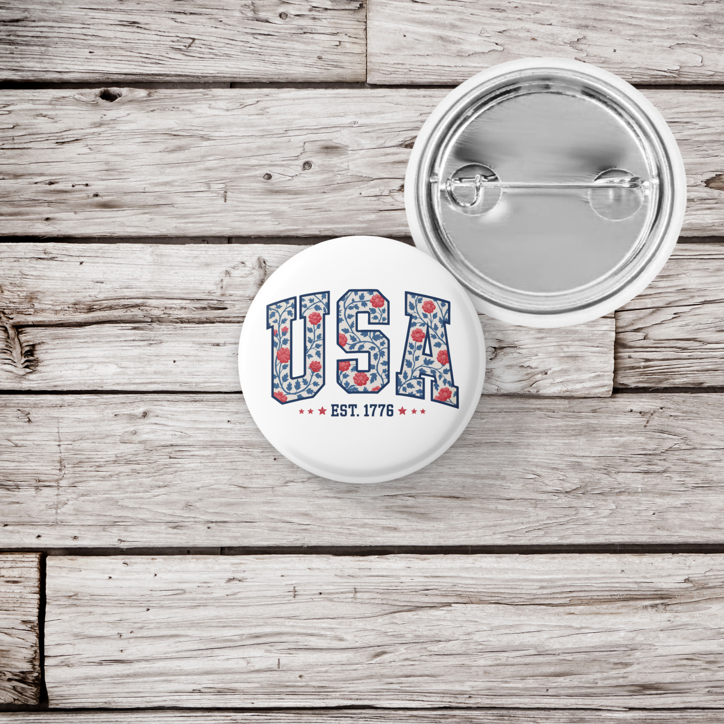 USA Pin Back Button, Magnet