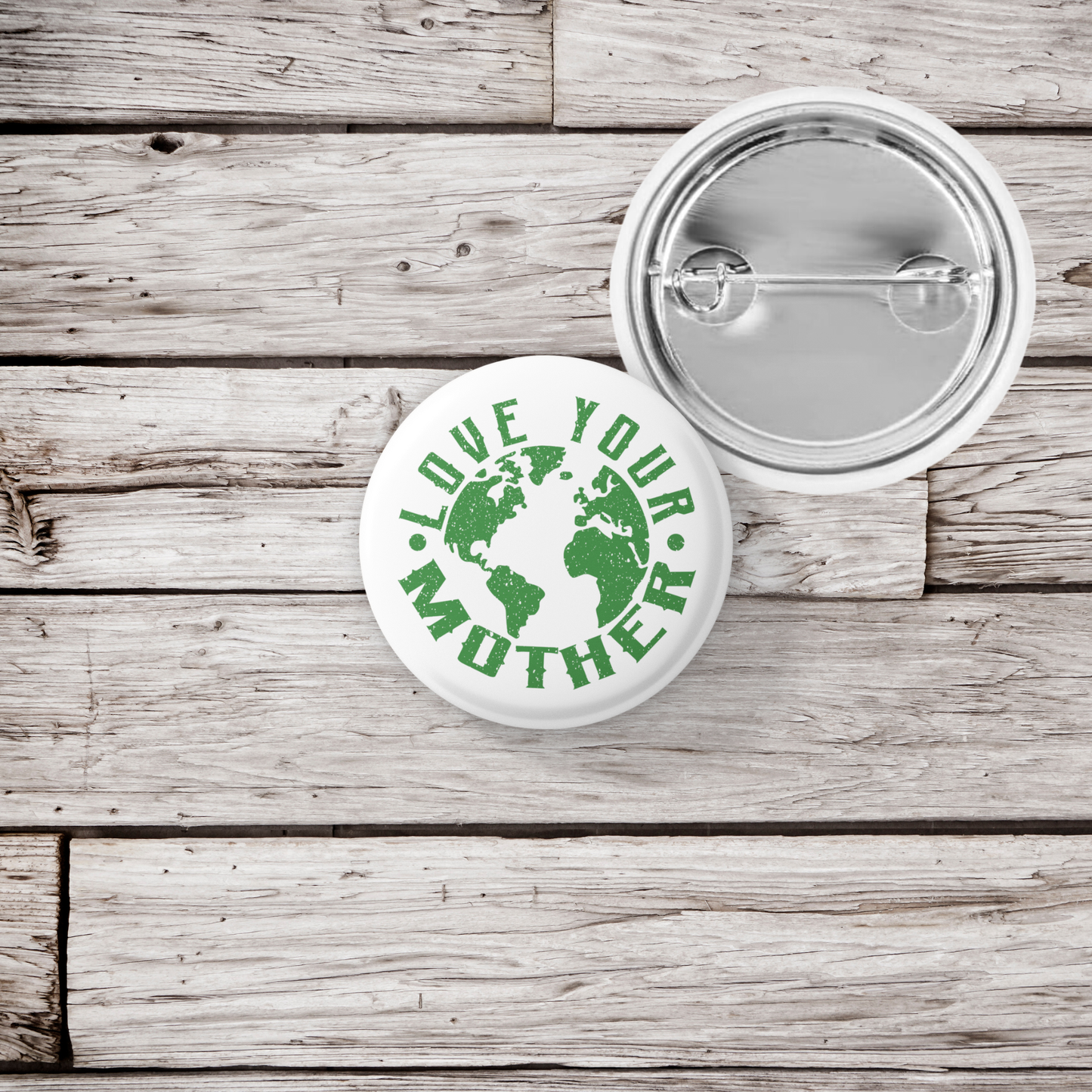 Love Your Mother Pin Back Button, Magnet