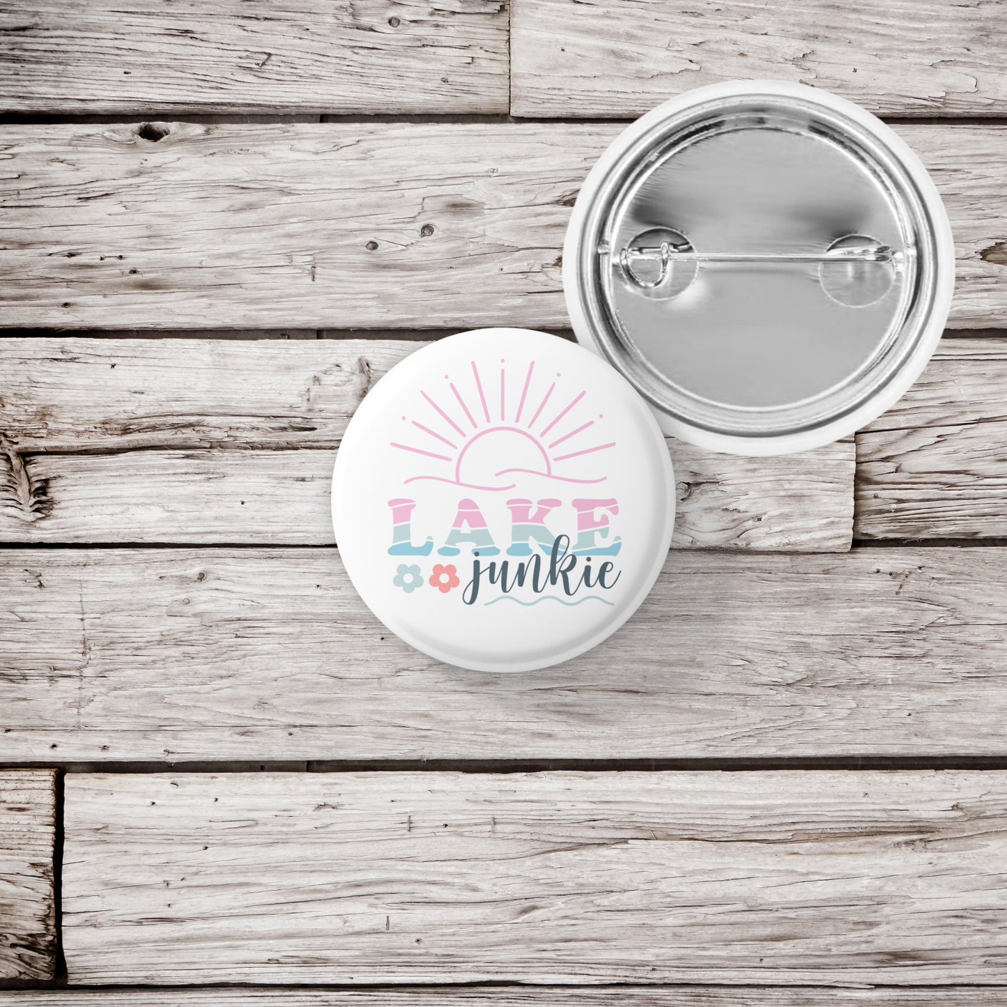 Lake Junkie Pin Back Button, Magnet