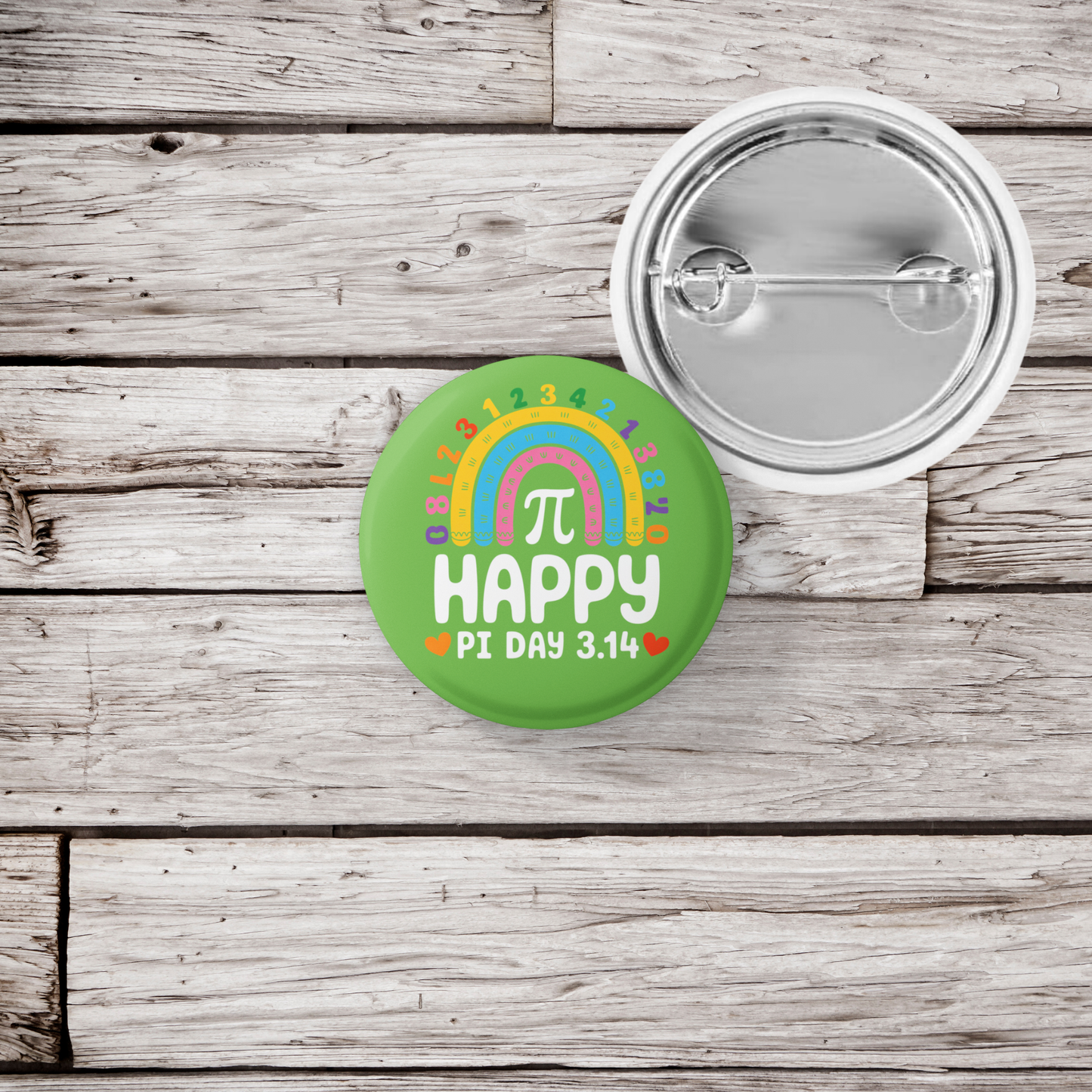 Happy Pi Day Pin Back Button, Magnet