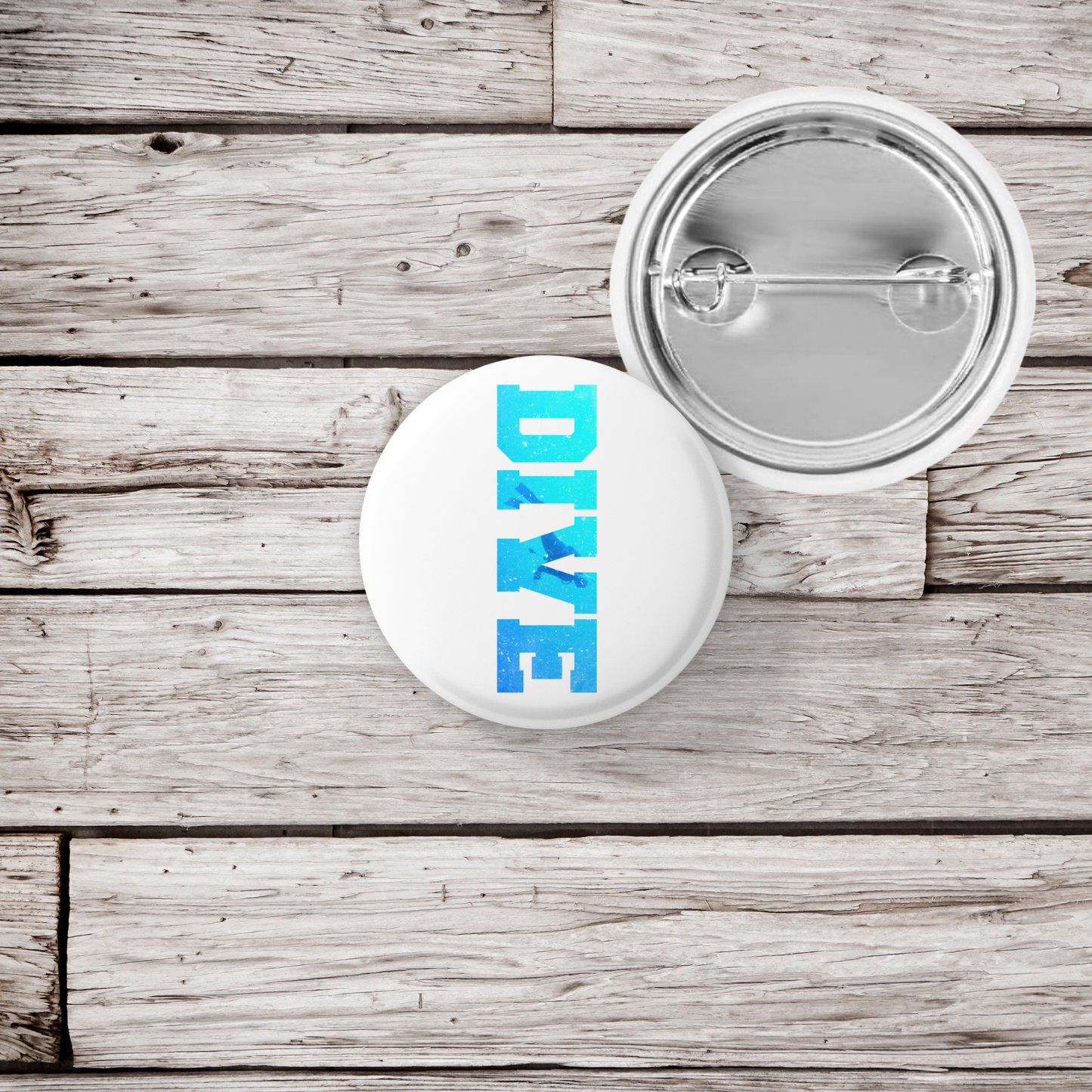 Dive Pin Back Button, Magnet