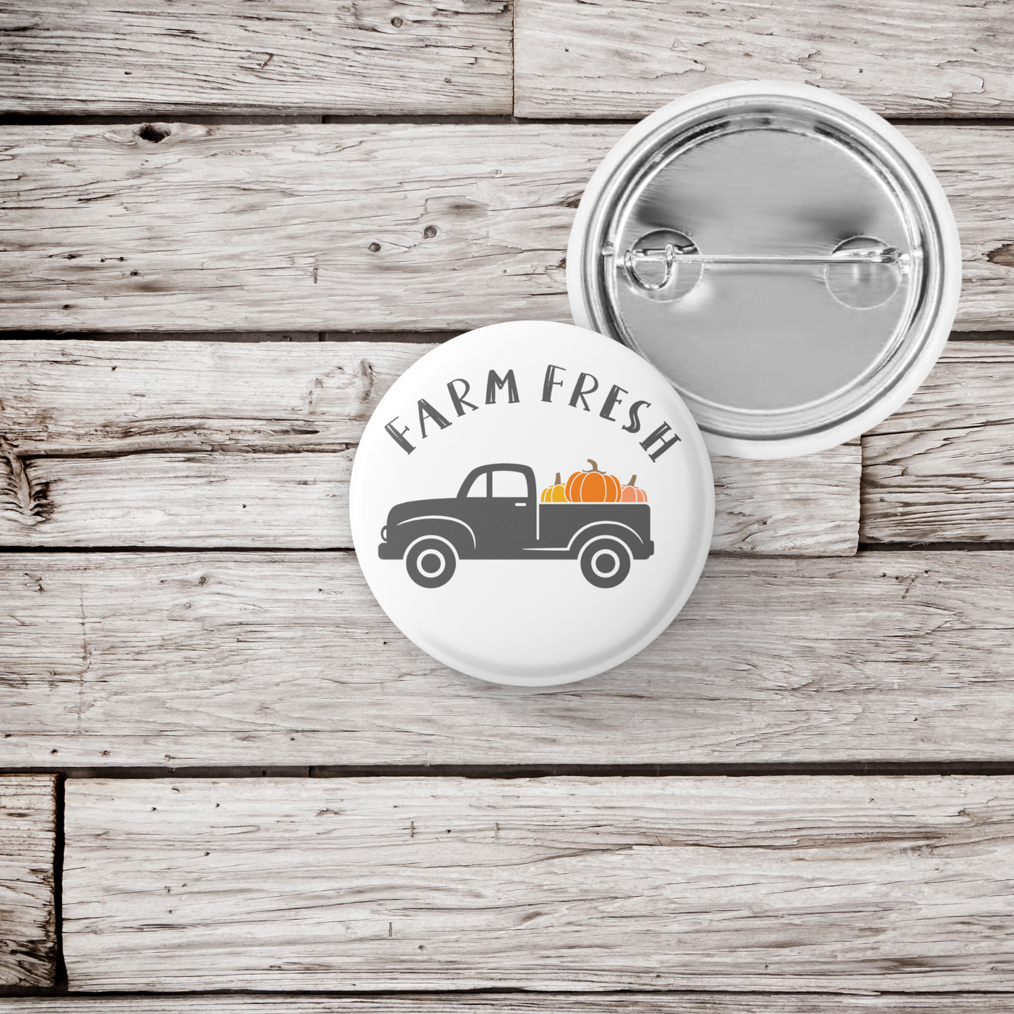 Farm Fresh Pin Back Button, Magnet, Keychain