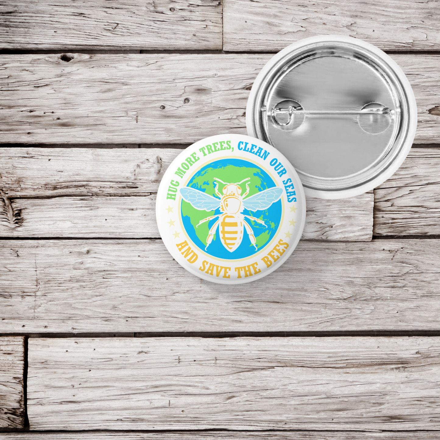 Save The Bees Pin Back Button, Magnet, Keychain