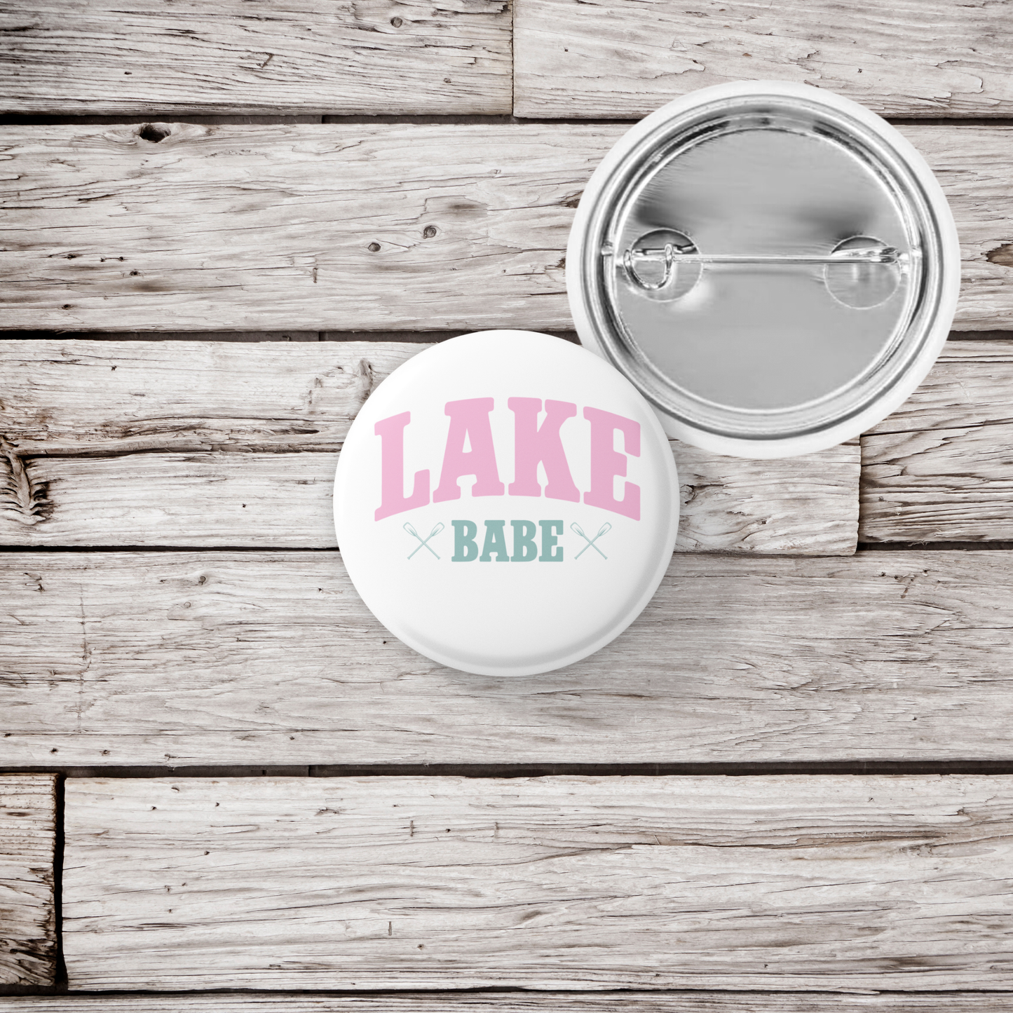 Lake Babe Pin Back Button, Magnet