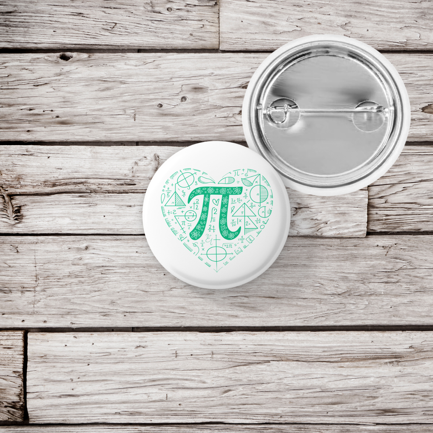 Pi Pin Back Button, Magnet