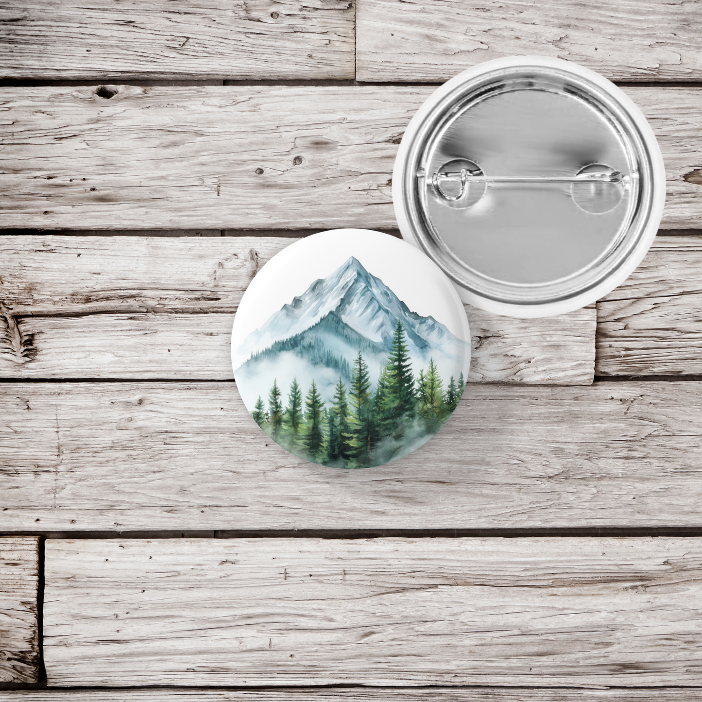 Mountain Wilderness Pin Back Button, Magnet