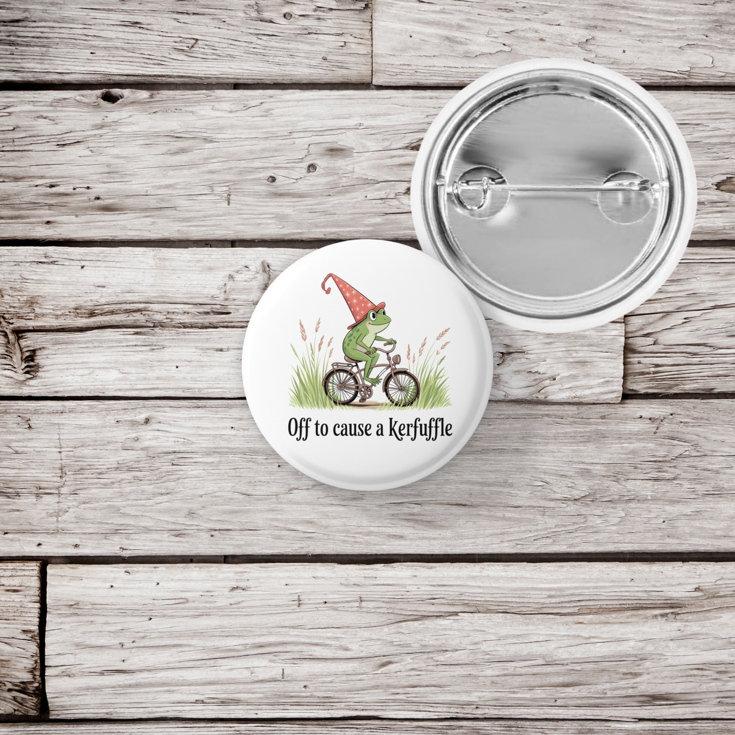 Off To Cause A Kerfuffle Pin Back Button, Magnet