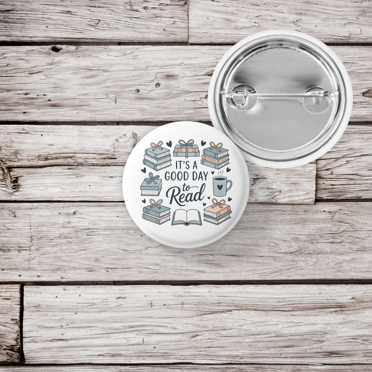 It's A Good Day To Read Pin Back Button, Magnet