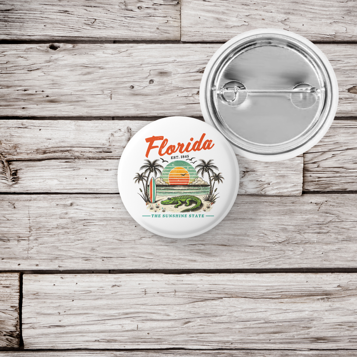 Florida Pin Back Button, Magnet