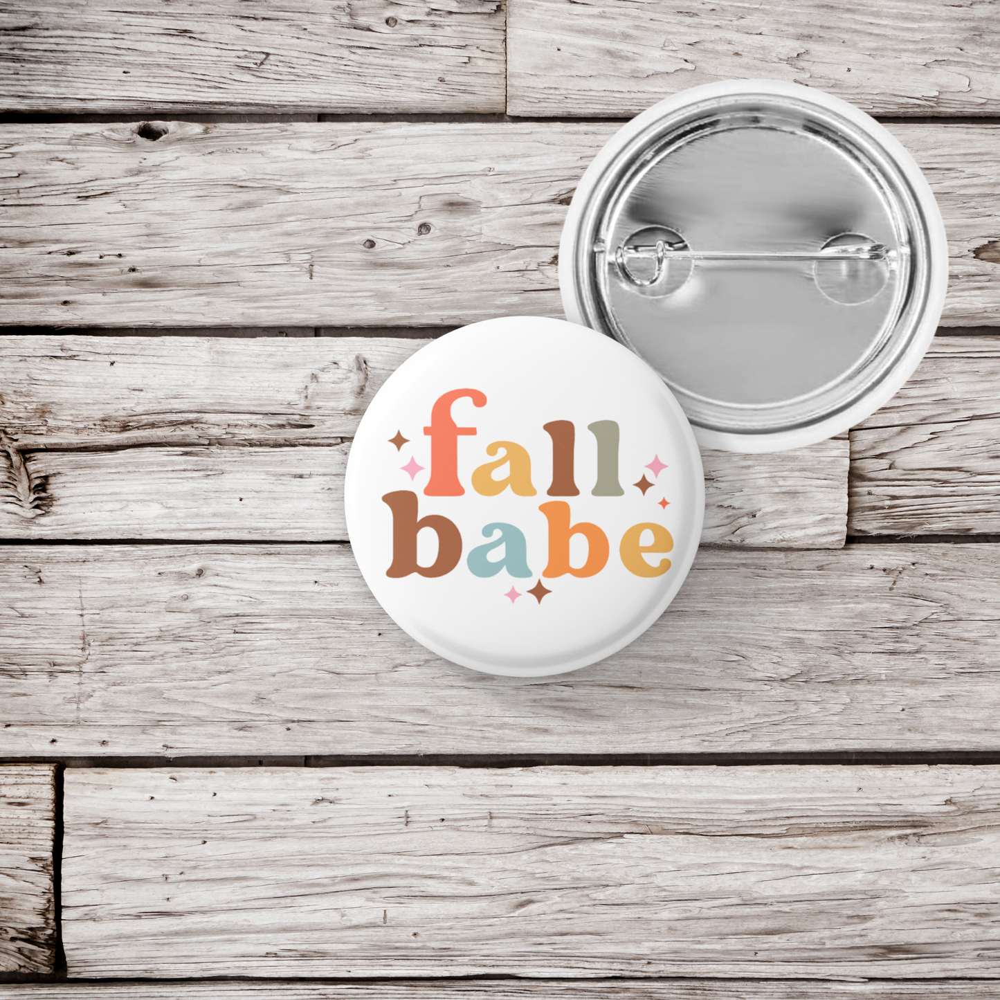 Fall Babe Pin Back Button, Magnet, Keychain