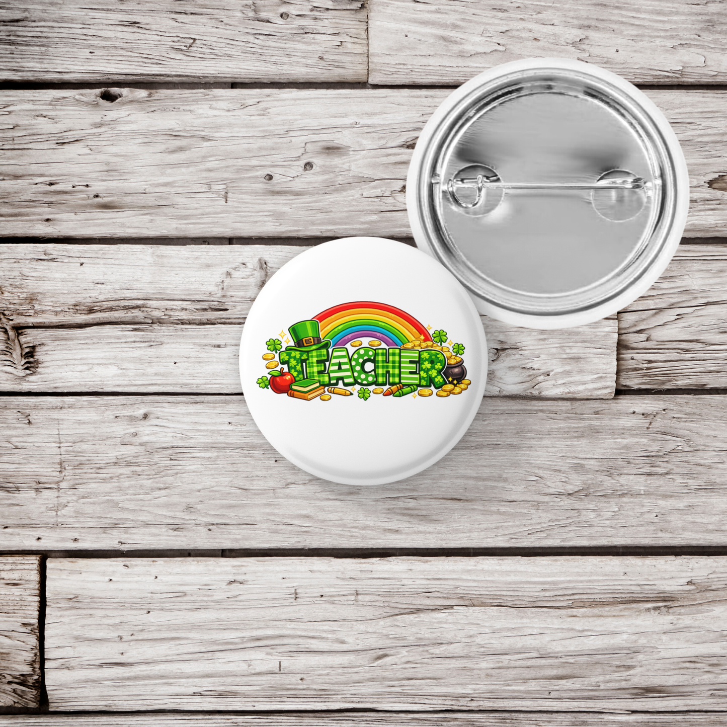 Teacher Pin Back Button, Magnet