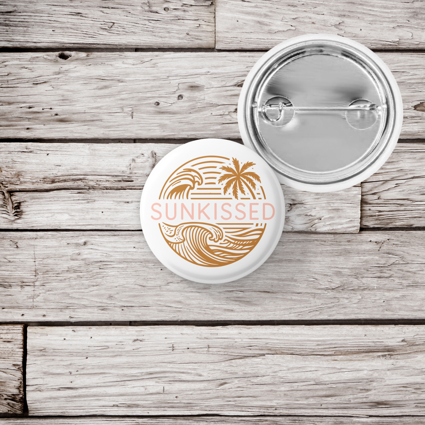 Sunkissed Pin Back Button, Magnet
