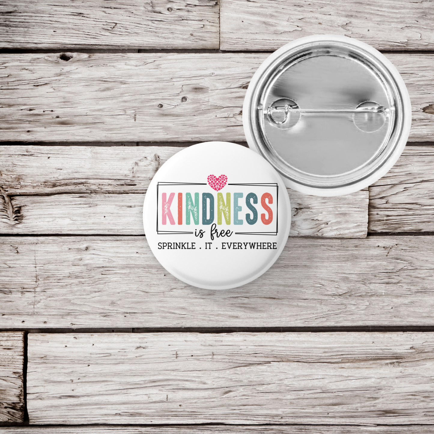 Kindness Is Free Pin Back Button, Magnet