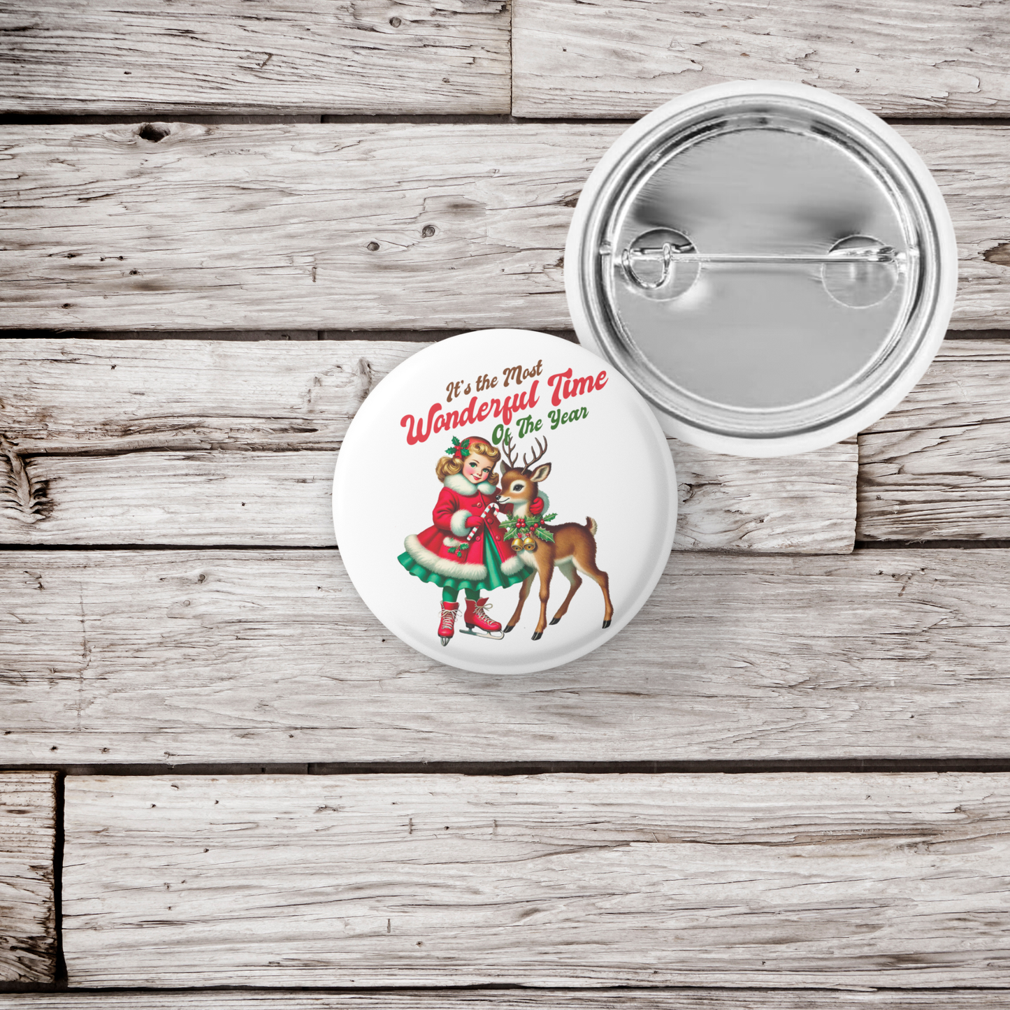 It's The Most Wonderful Time Of The Year Pin Back Button, Magnet