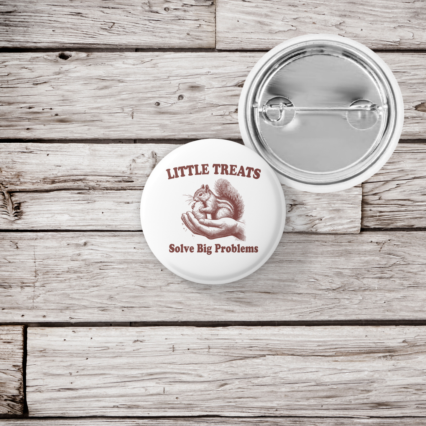 Little Treats Solve Big Problems Pin Back Button, Magnet