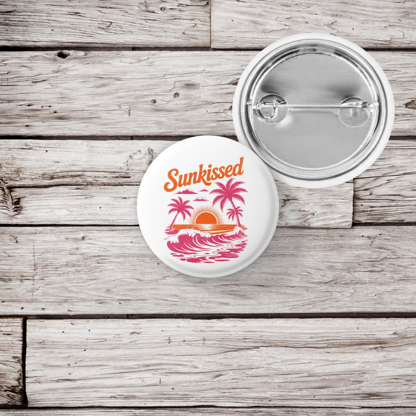 Sunkissed Pin Back Button, Magnet