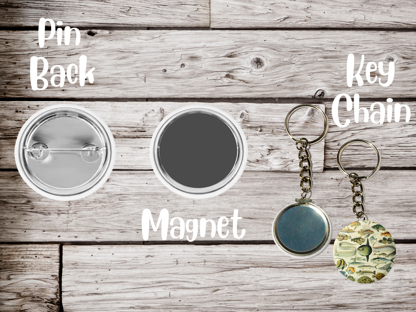 Tulip Lake Pin Back Button, Magnet, Keychain