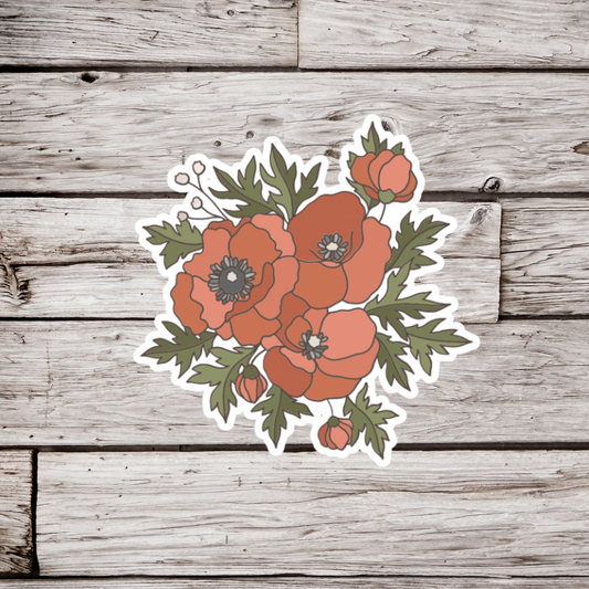 Poppy Sticker