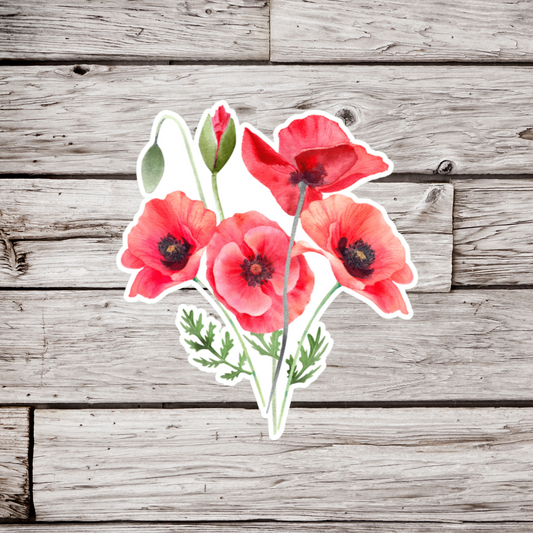 Poppy Sticker