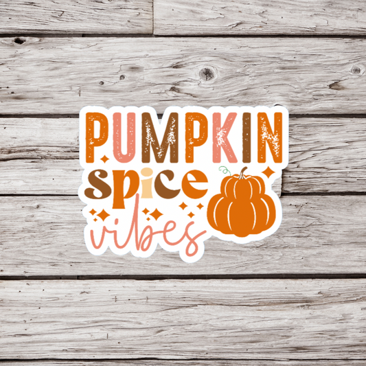 Pumpkin Spice Vibes Sticker