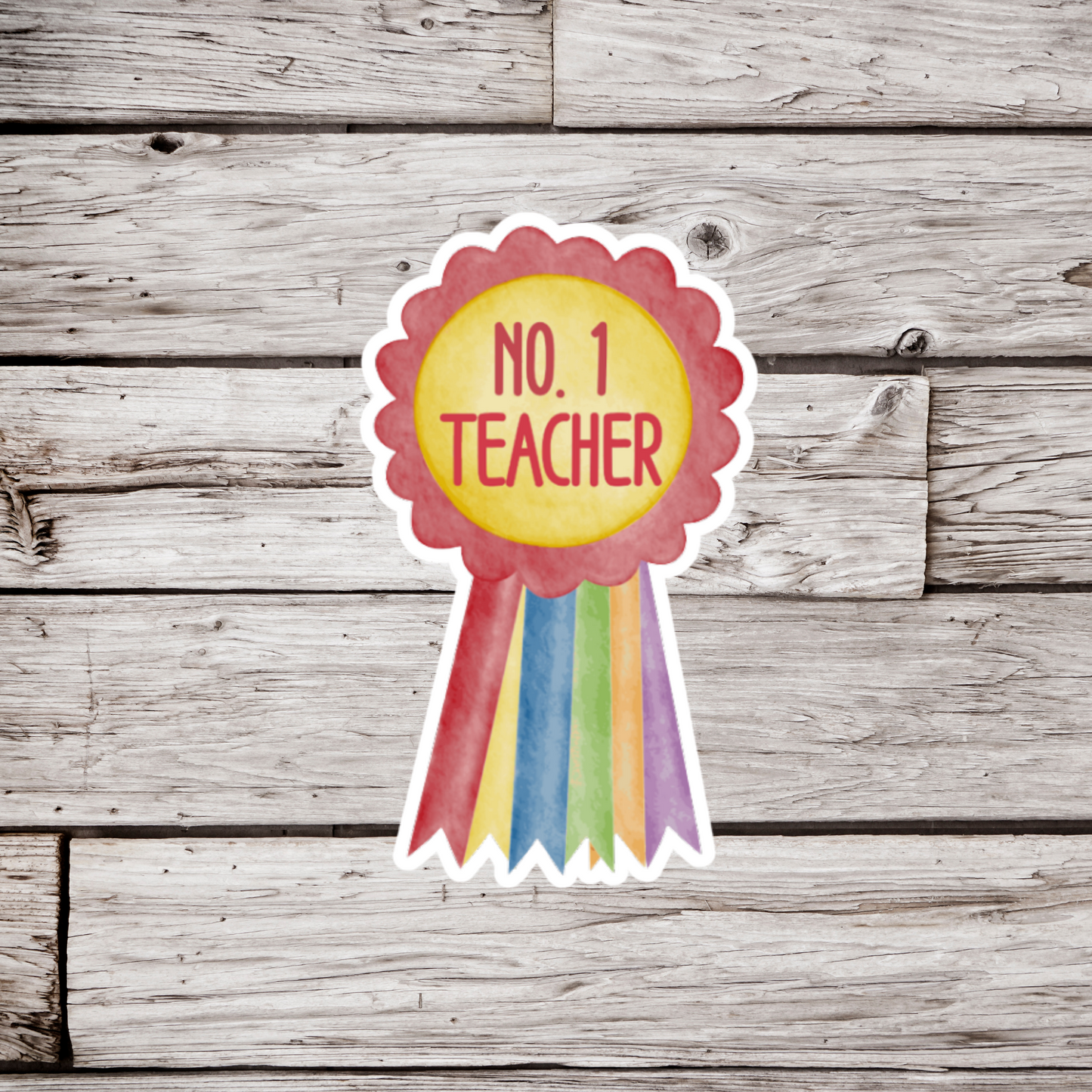 Number 1 Teacher Ribbon