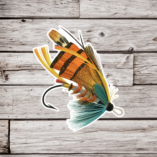 Salmon Fly Sticker