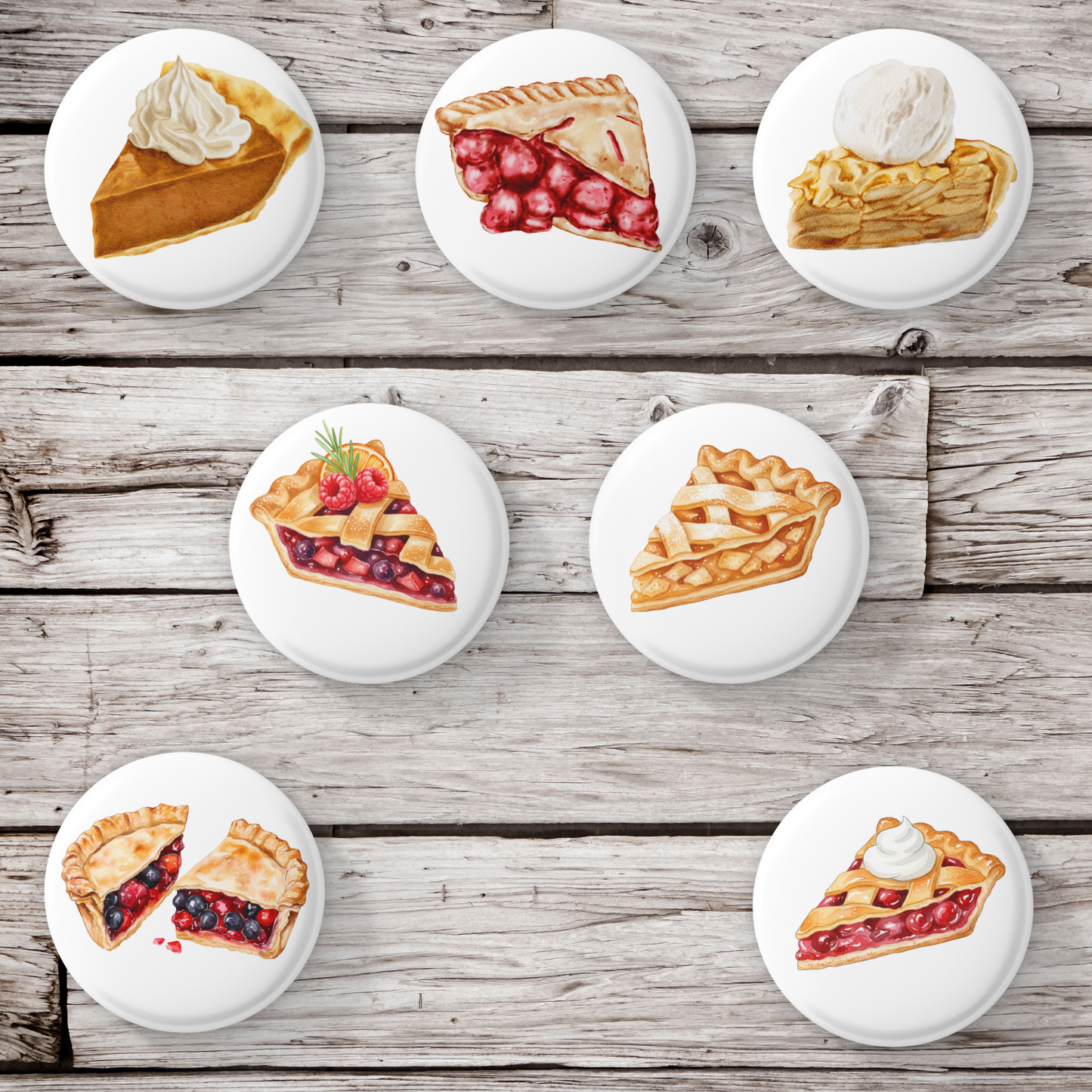 Pie Slice Pins Mix