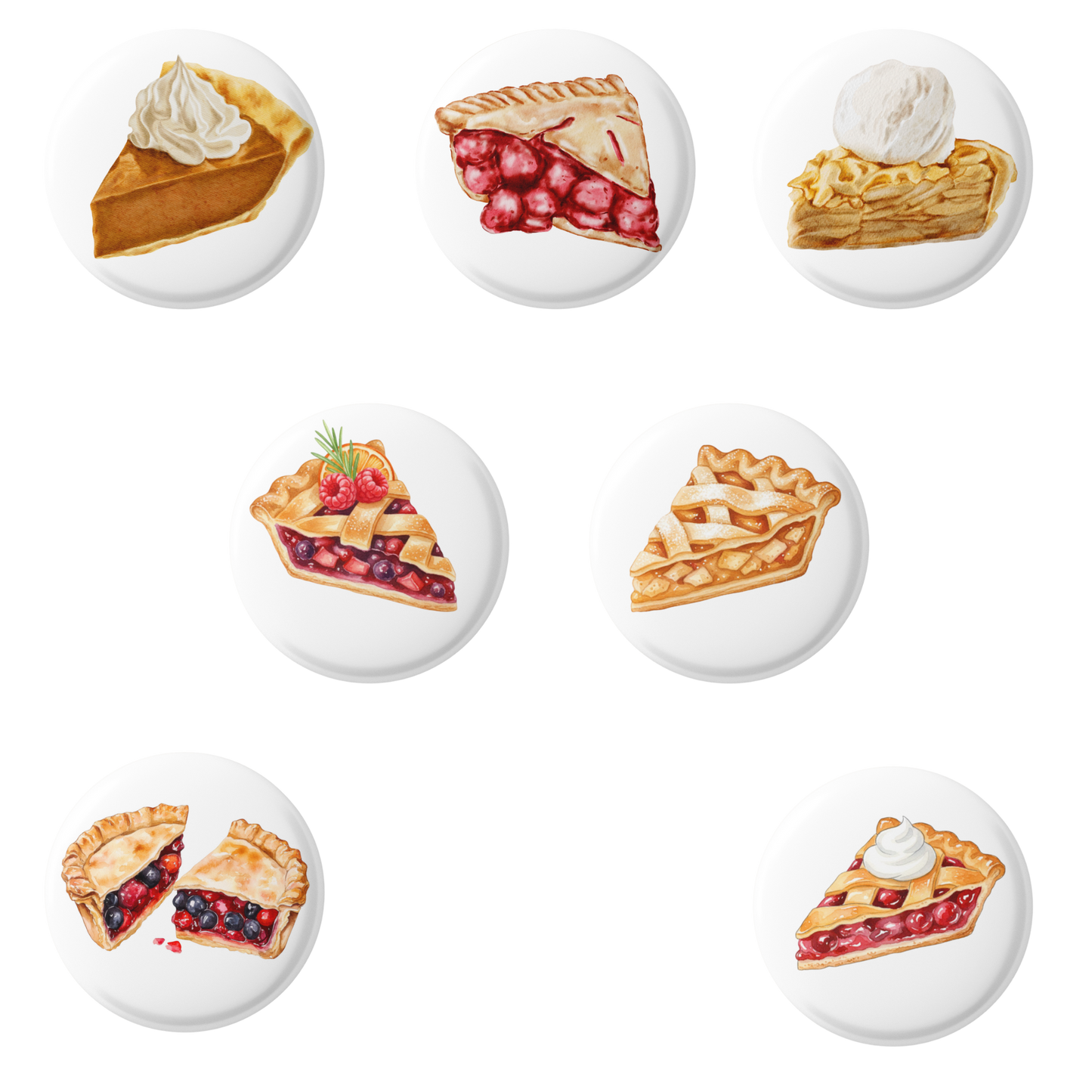 Pie Slice Pins Mix