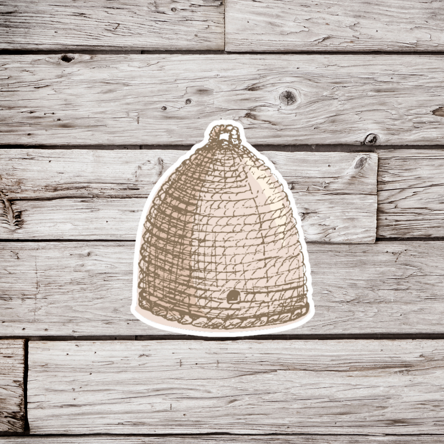 Skep Bee Hive Sticker